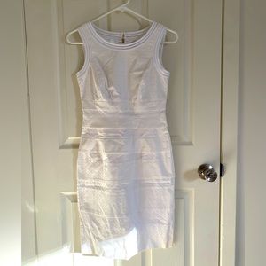WHITE HOUSE BLACK MARKET White Sleeveless Dress, Size 00, NBW